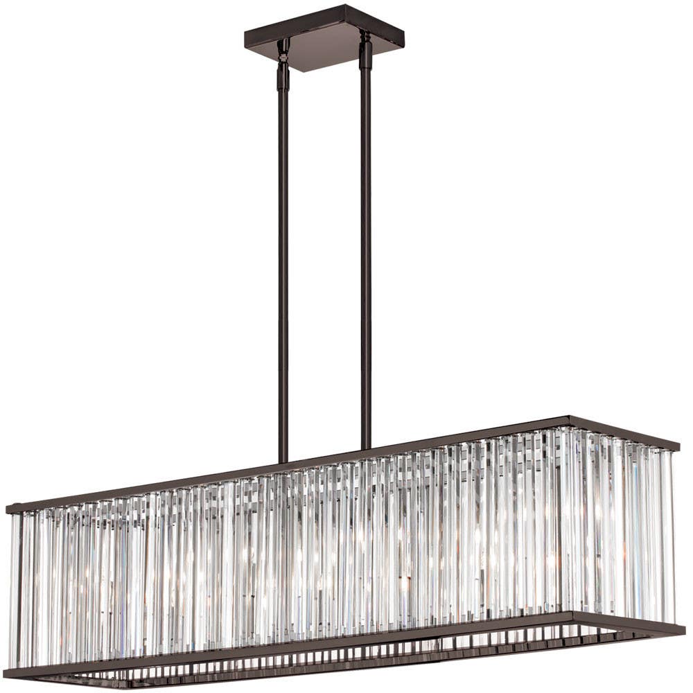 Dainolite ARU 7LT Horizontal Crystal Chandelier