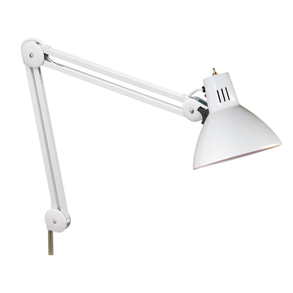Dainolite DUN IncandescentTask Lamp, White Finish