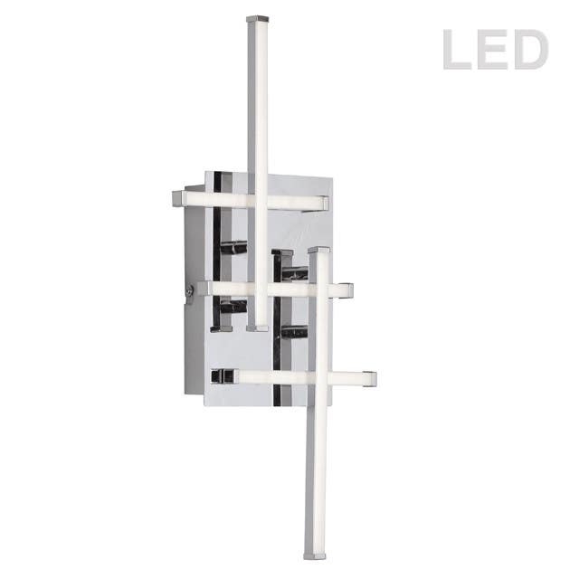 Dainolite SUM 5Lt LED Wall Sconce, Polished Chrome Finish