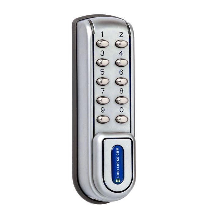 Codelocks KL1200 Series Heavy Duty Cabinet Lock - Kit with Spindle to fit 1/4" - 1" Thick Door