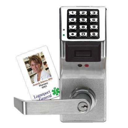 Alarm Lock PDL3000 Series Trilogy Electronic Digital Proximity Lock w/ Battery, Satin Chrome Finish