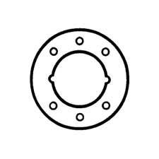 Don-Jo AR-335 Hole Filler Plates - allows for use of levers on 1-3/8" Thick Door