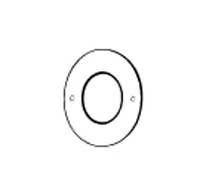 Don-Jo CP-258 Hole Filler Plates, 2 5/8" Diameter