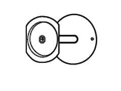 Don-Jo PDF-161 Hole Filler Plates, 2 1/8" Diameter