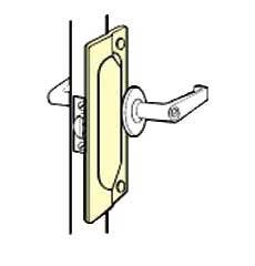 Don-Jo LP-107-EBF Latch Protector, Satin Stainless Steel Finish