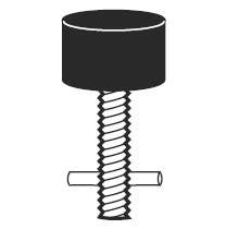 Don-Jo 1463 Detention Stop, Black Finish