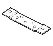 Don-Jo HR-218 Hinge Reinforcements, Raw Steel Finish
