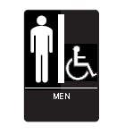 Don-Jo HS-9070-01 A.D.A. Signs, Blue Finish