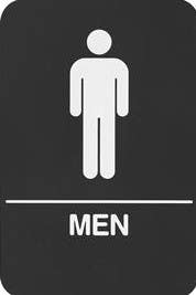 Rockwood BFM684 BFM Series ADA Molded Plastic Bathroom Restroom Exit Sign