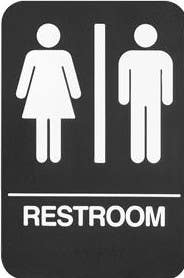 Rockwood BFM686 BFM Series ADA Molded Plastic Sign