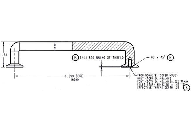Capitol Cabinet Hardware 121-108 Dull Nickel 160mm Contemporary Zamak Cabinet Handle Pull