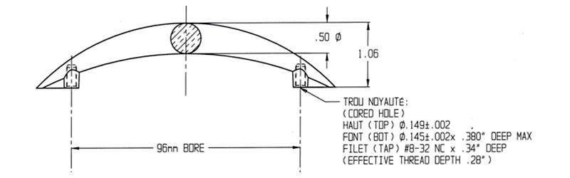 Capitol Cabinet Hardware 121-106 Satin Nickel Contemporary Metal Cabinet Handle Arch Design 96mm Drawer Pull