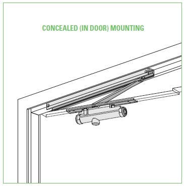 LCN 3130 Series Concealed Mount Door Closer