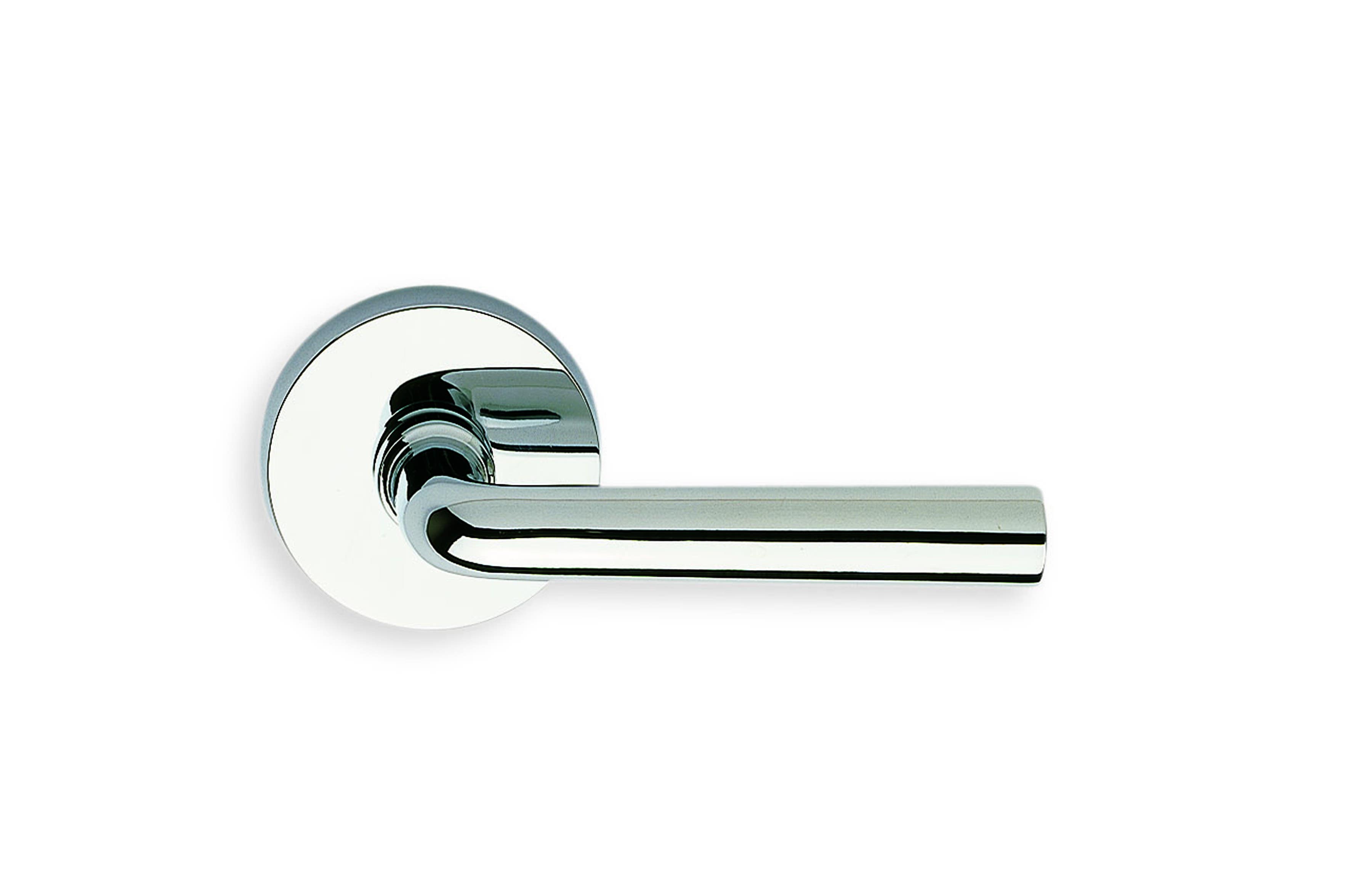 Omnia 368 Interior Modern Lever Latchset - Solid Brass