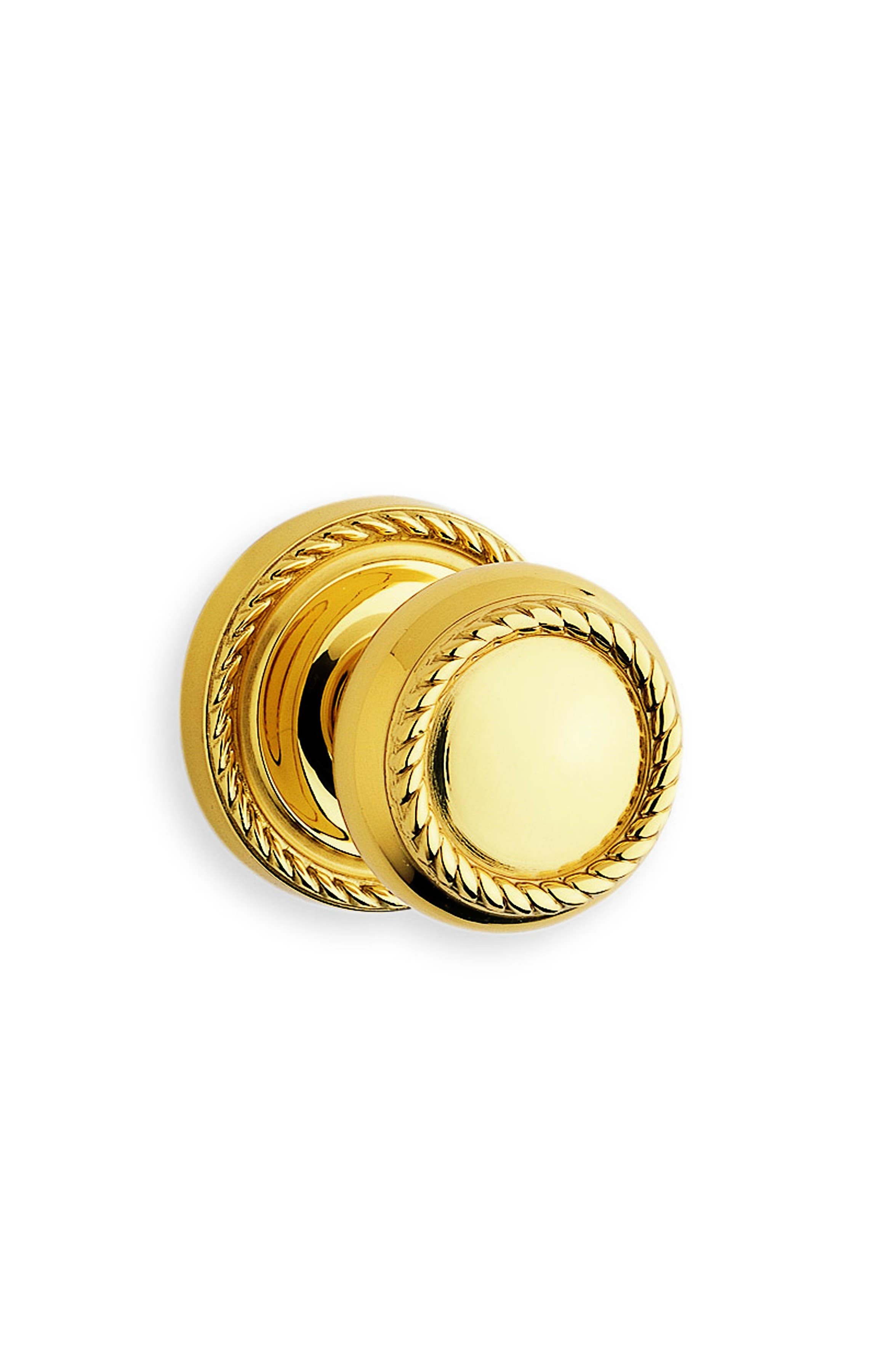 Omnia 441/00 Fancy Rope Door Knob With Matching Rose