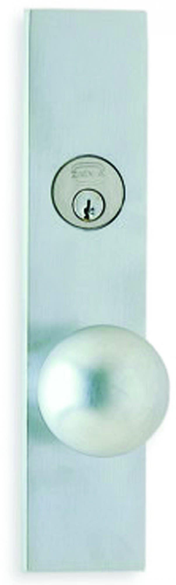 Omnia D12198 Exterior Modern Deadbolt Entrance Lever Lockset - Solid Brass