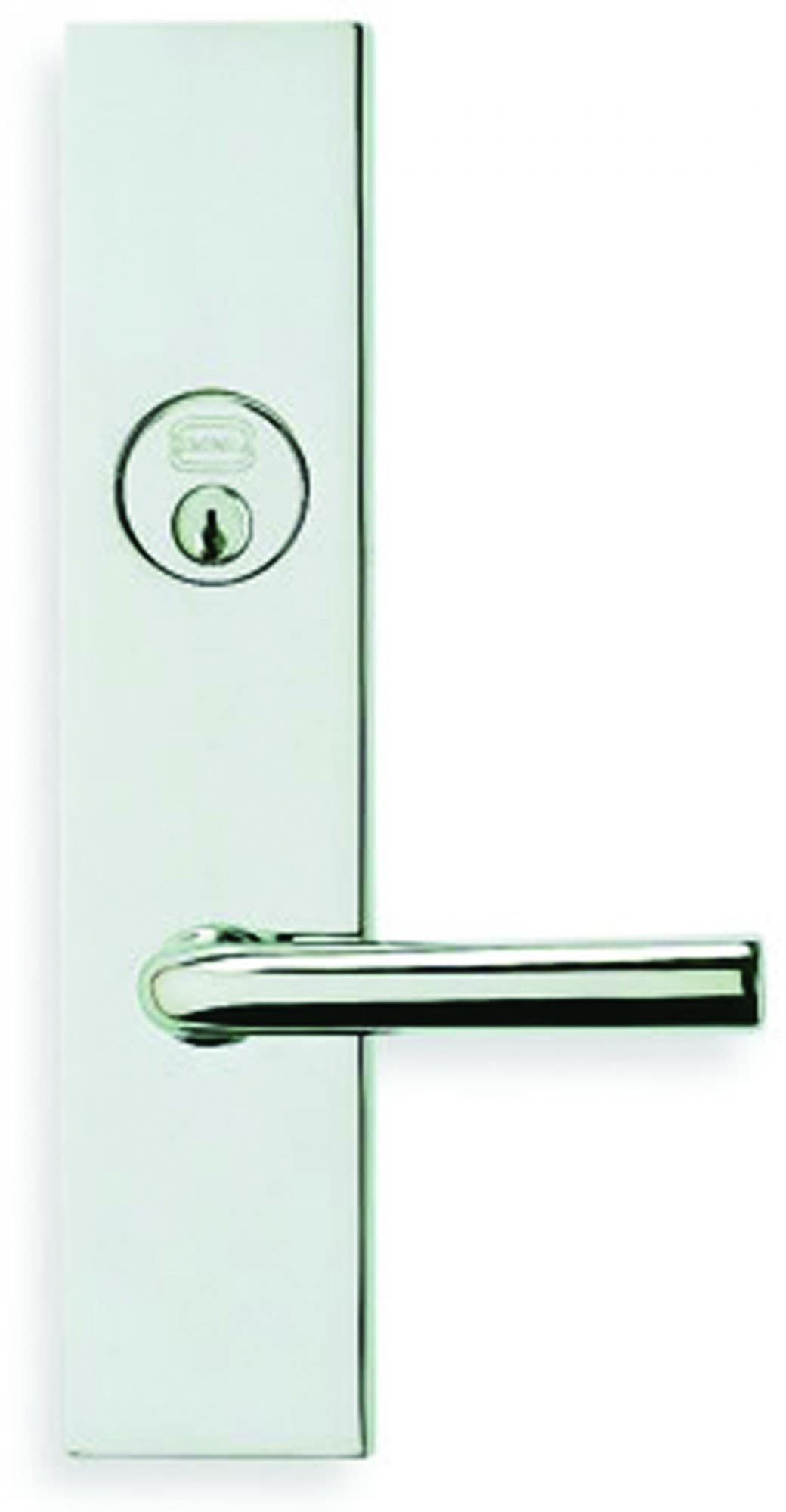 Omnia D12368 Exterior Modern Deadbolt Entrance Lever Lockset - Solid Brass