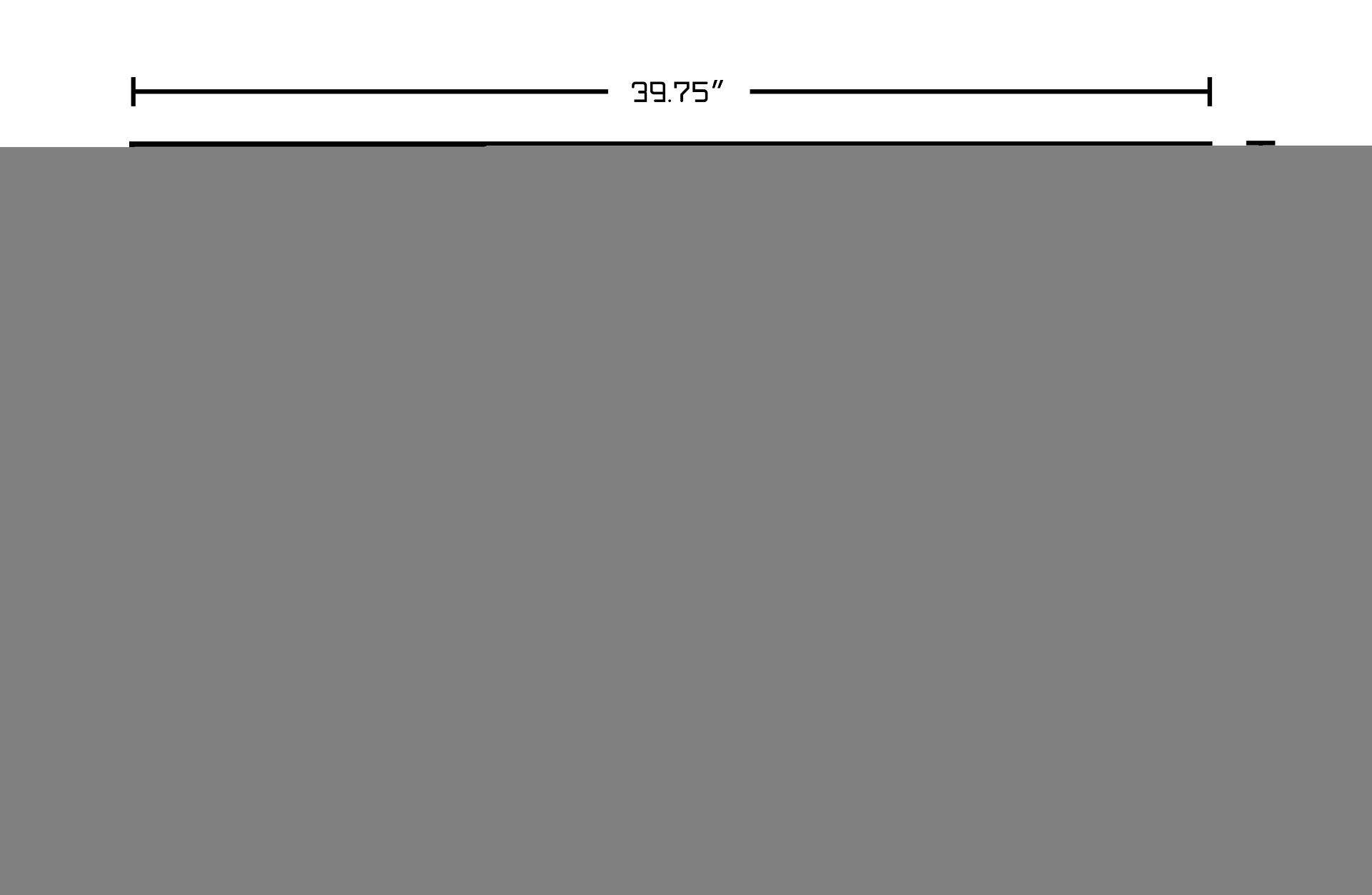 American Imaginations AI-22241 39.75-in. W 1 Hole Ceramic Top Set In White Color - CUPC Faucet Incl.