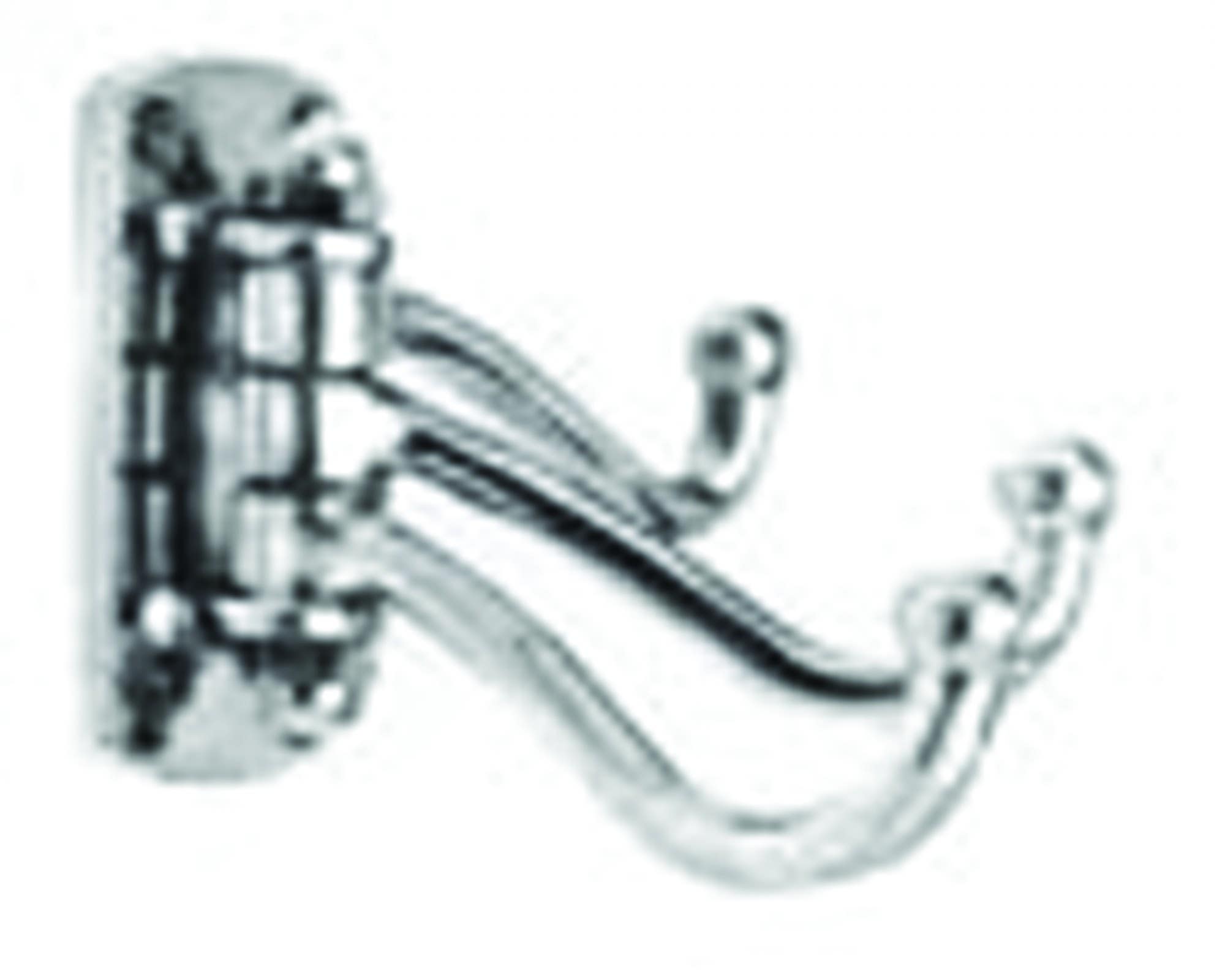 Omnia 215-3 Triple Swivel Hook, Finish - Polished Brass Lacquered