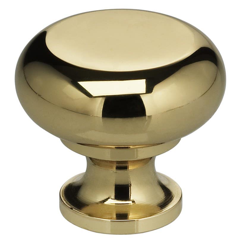 Omnia 9100 Simple Brass Cabinet Knob