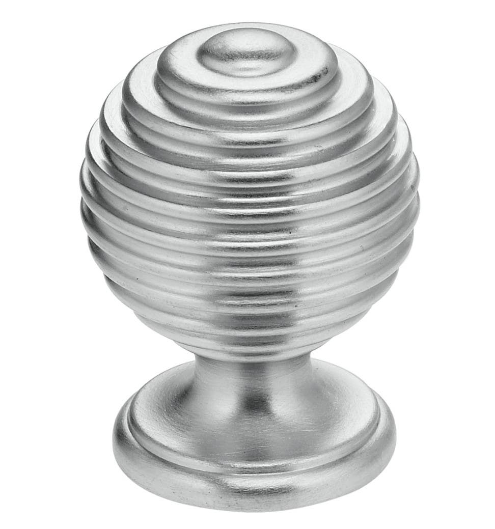 Omnia 9107-30 Solid Brass Retro Cabinet Knob 1-3/16"