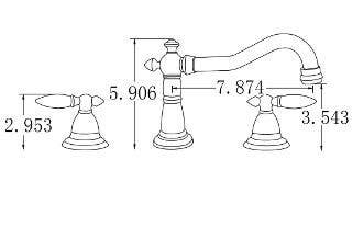 American Imaginations AI-24681 21.5-in. W 3H8-in. Ceramic Top Set In White Color - CUPC Faucet Incl.
