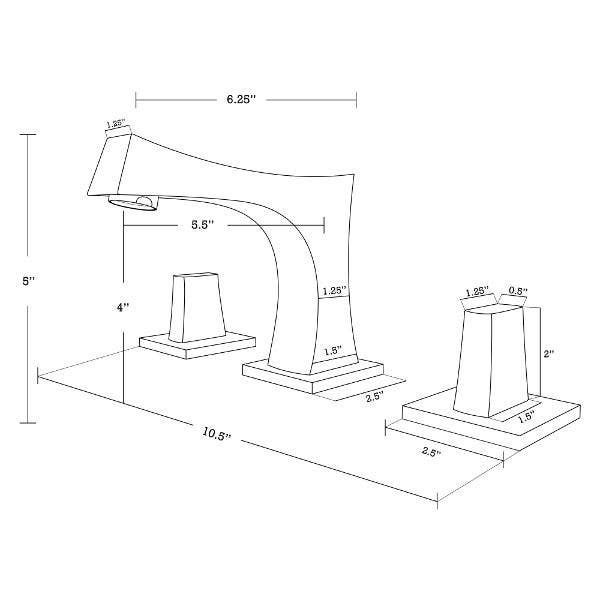American Imaginations AI-24701 30.75-in. W 3H8-in. Ceramic Top Set In White Color - CUPC Faucet Incl.