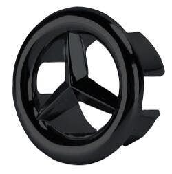 American Imaginations AI-20333 1.25-in. W Brass Overflow Cap In Black