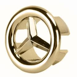 American Imaginations AI-20338 1.25-in. W Brass Overflow Cap In Gold