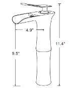 American Imaginations AI-23020 15-in. W CSA Round Undermount Sink Set In White - Chrome Hardware With Deck Mount CUPC Faucet