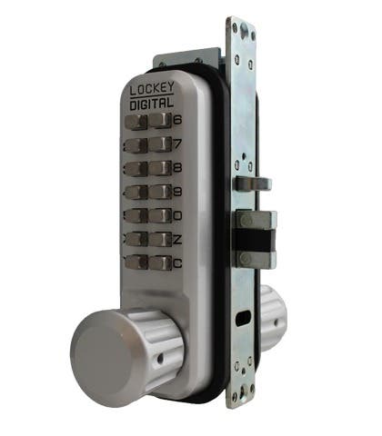 Lockey 2930 Mechanical Keyless Narrow Stile Knob Lock with Passage Function