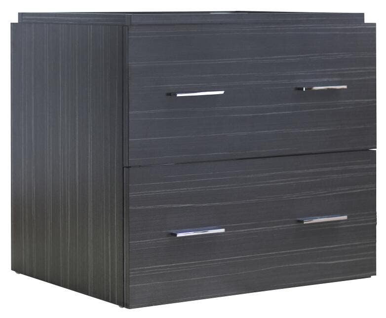 American Imaginations AI-19598 46-in. W 18-in. D Modern Wall Mount Plywood-Melamine Vanity Base Set Only In Dawn Grey