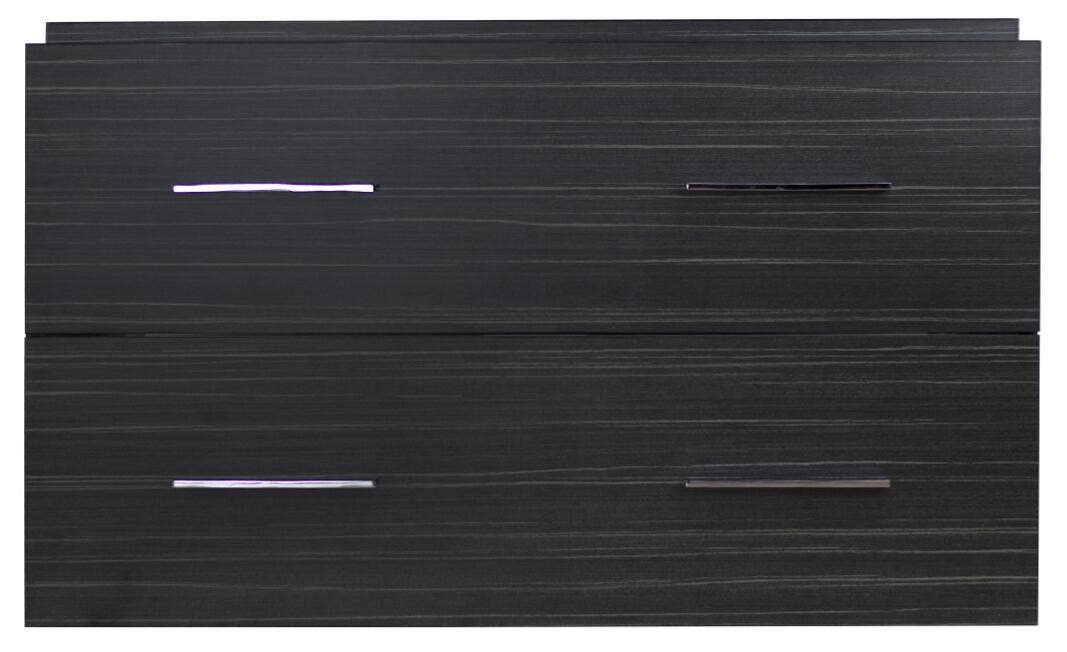 American Imaginations AI-19606 57.75-in. W 18-in. D Modern Wall Mount Plywood-Melamine Vanity Base Set Only In Dawn Grey