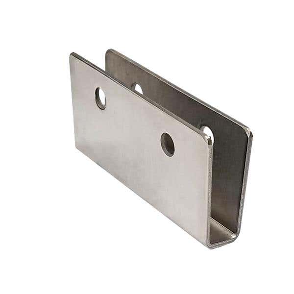 Jacknob 112339 U-bracket 3" Long - Stamped w/ Stainless Steel Material & Satin Finish