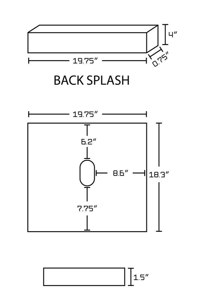 American Imaginations AI-19165 60.75-in. W Floor Mount Distressed Antique Walnut Vanity Set For Wall Mount Drilling Beige Top