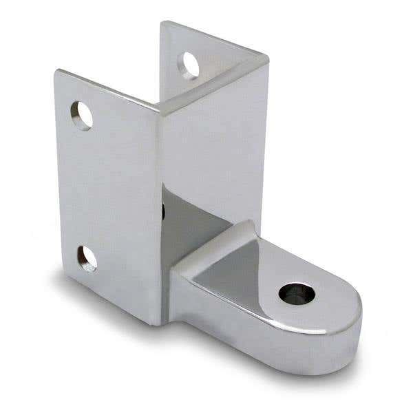 Jacknob 3130 Hinge Bracket Bottom Fi 1300-O w/ Zamac Material & Polished Chrome Finish 
