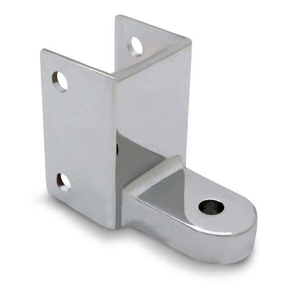 Jacknob 3150 Hinge Bracket Bottom Shanahan 1300-O w/ Zamac Material & Polished Chrome Finish