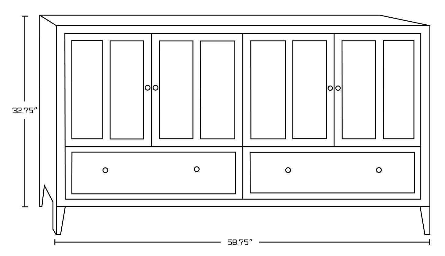American Imaginations AI-19559 59-in. W Floor Mount Walnut Vanity Set For 3H8-in. Drilling Beige Top Biscuit UM Sink