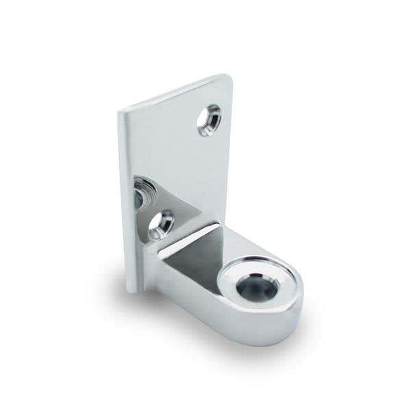 Jacknob 3210 Hinge Bracket Bottom Accurate-flat 1300-O w/ Zamac Material & Polished Chrome Finish
