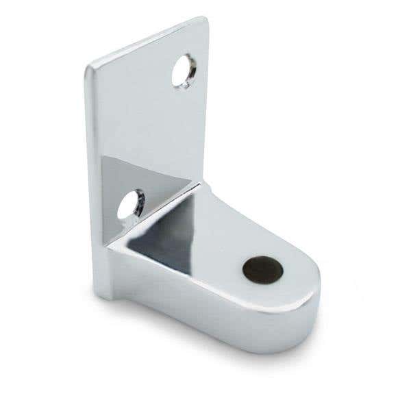 Jacknob 3250 Hinge Bracket Bottom Flat G-3 BTM w/ Zamac Material & Polished Chrome Finish