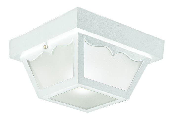 Design House 502872/501858 2-Light Outdoor Ceiling Light w/ Frosted Glass