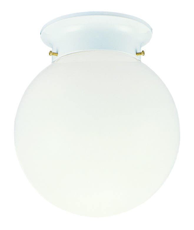 Design House 510040 Ceiling Light In White Opal Glass