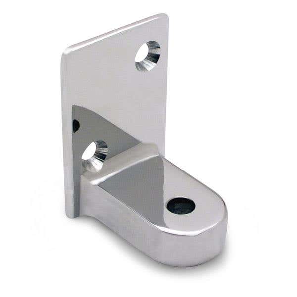 Jacknob  3280 Hinge Bracket Bottom Amp Flat For Steel w/ Zamac Material & Polished Chrome Finish