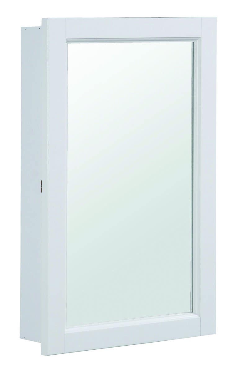 Design House 590505 Concord White 16" Single Door Medicine Cabinet