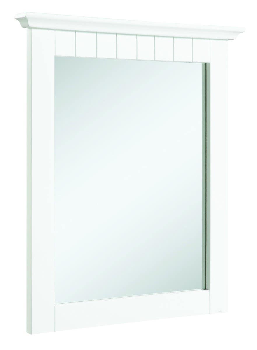Design House 541581 Concord Cottage White Finish Mirror, 21" x 24"