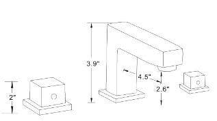 American Imaginations AI-22654 19.5-in. W Above Counter White Vessel Set For 3H8-in. Center Faucet - Faucet Included