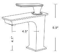 American Imaginations AI-22664 20.75-in. W Semi-Recessed White Vessel Set For 1 Hole Center Faucet - Faucet Included