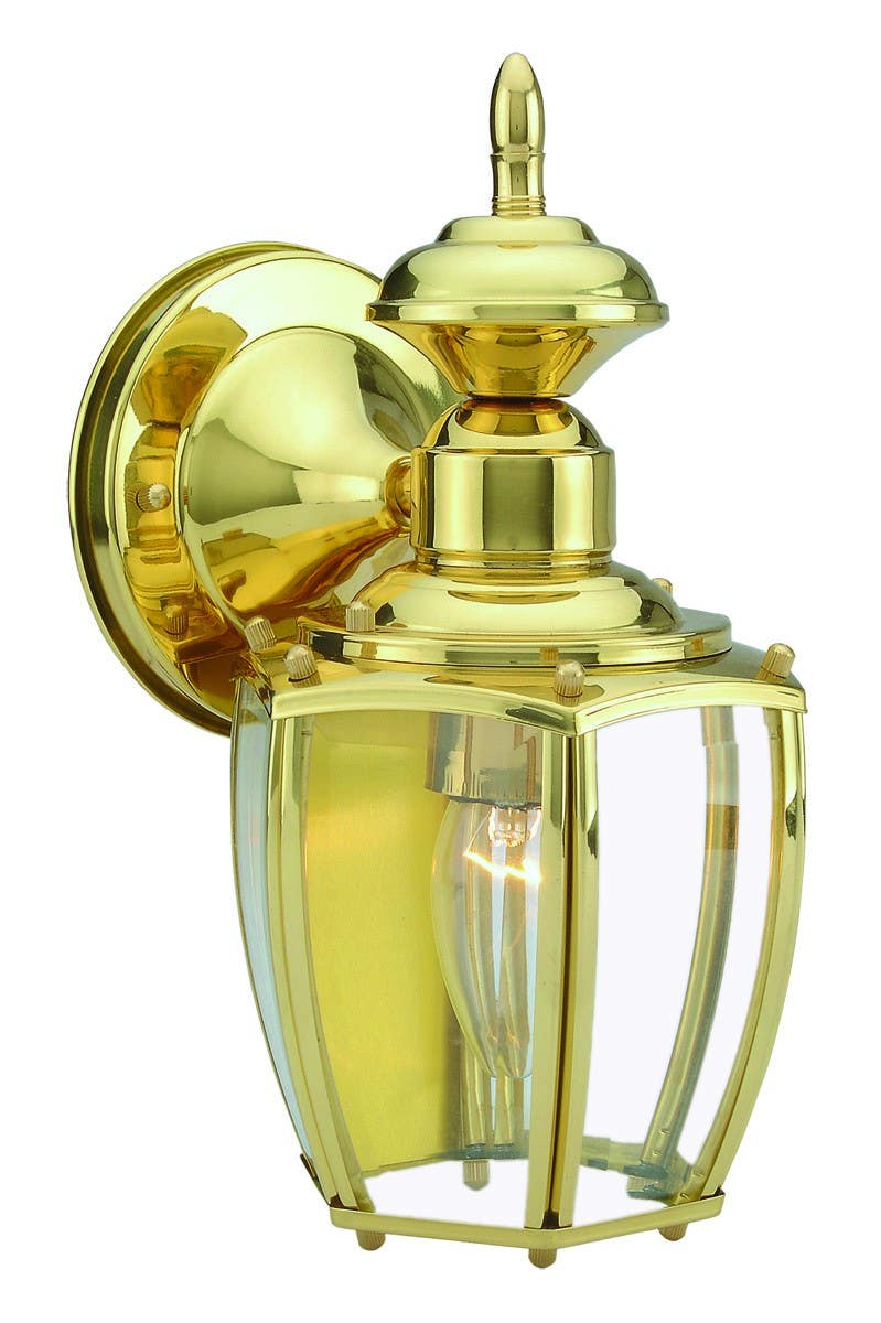 Design House 501478/501445 Jackson Outdoor Wall Downligh w/ Clear Beveled Glass