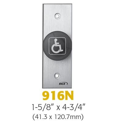 RCI 916 Tamper-Resistant Handicap Pushbutton