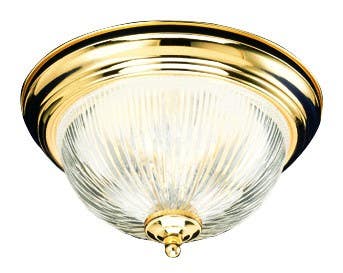 Design House 503037/503045 Millbridge Ceiling Mount Light In Polished Brass